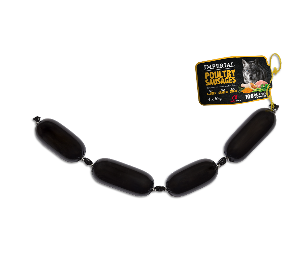 SALCHICHA IMPERIAL POULTRY 4x65gr Alpha Spirit Store