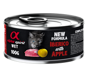 ALIMENTO HÚMEDO DE CERDO CON MANZANA PARA GATOS