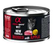 ALIMENTO HÚMEDO DE CERDO CON MANZANA PARA GATOS