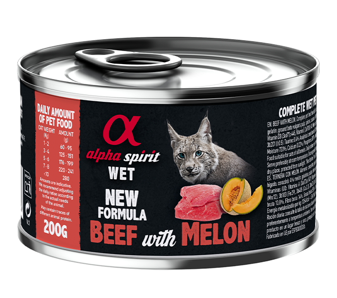 Paté de Ternera con Melón para Gatos