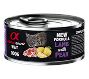 ALIMENTO HÚMEDO DE CORDERO CON PERA PARA GATOS