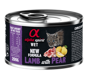 ALIMENTO HÚMEDO DE CORDERO CON PERA PARA GATOS