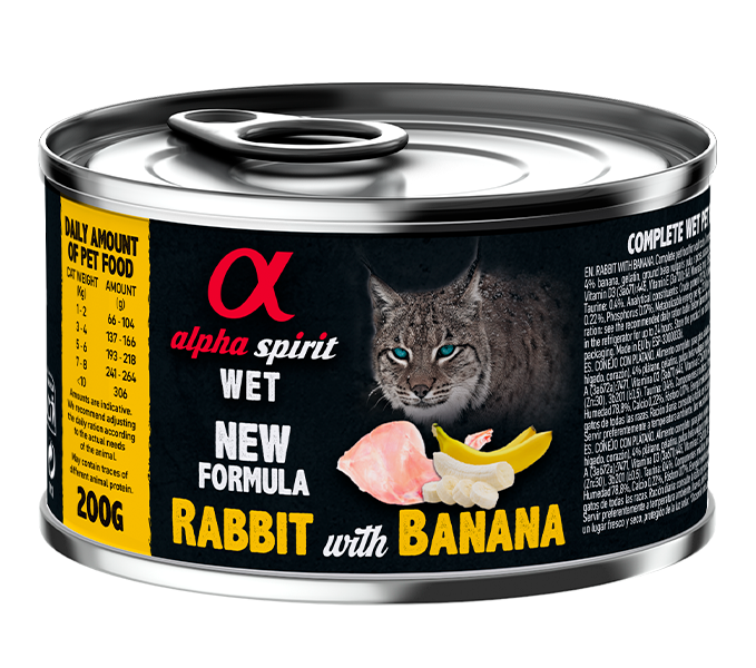 Paté de Conejo con Plátano para Gatos