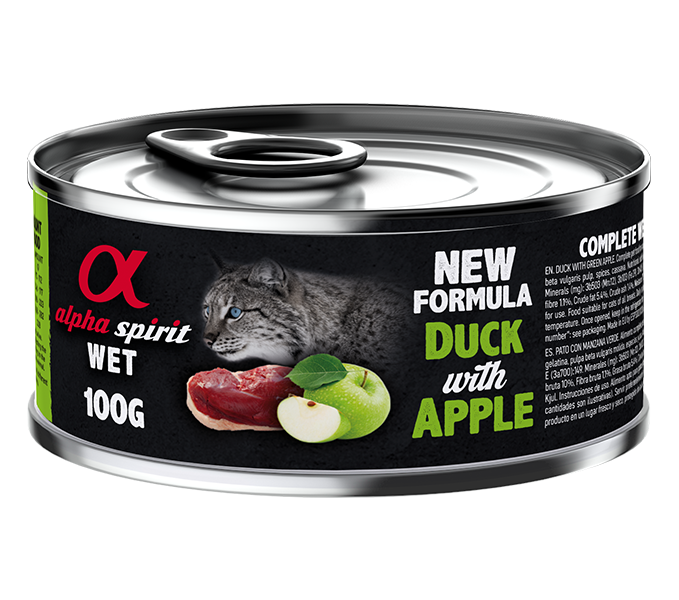 Paté de Pato con Manzana Verde para Gatos