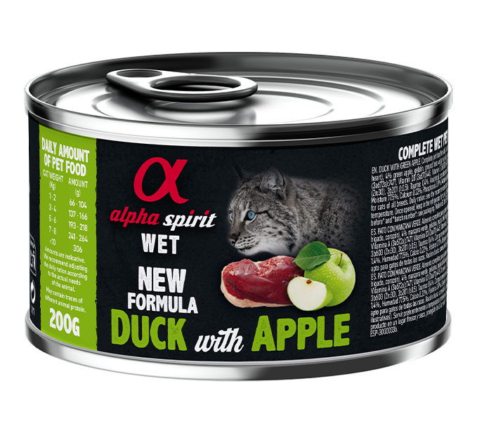 Paté de Pato con Manzana Verde para Gatos