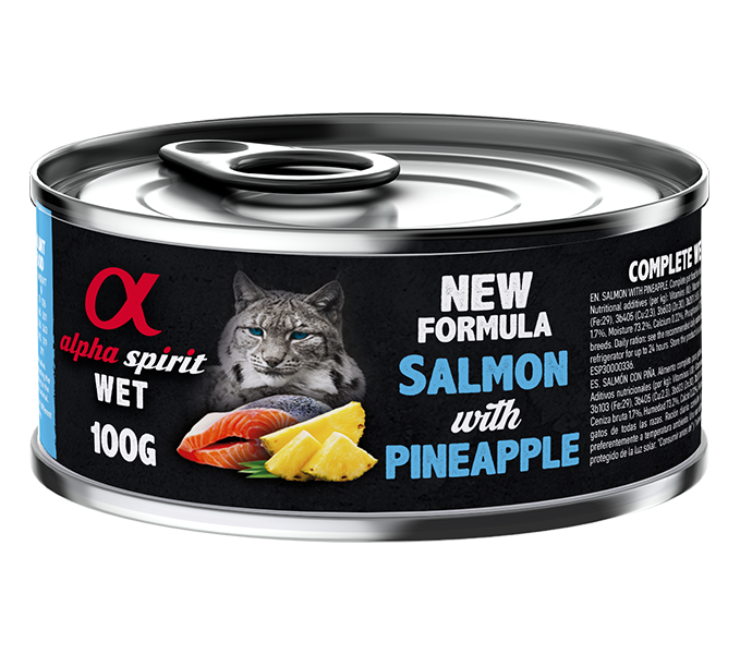 Paté de Salmón con Piña para Gatos