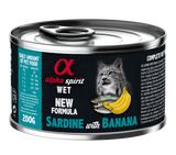 ALIMENTO HÚMIDO DE SARDINHA COM BANANA PARA GATOS
