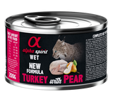 ALIMENTO HÚMIDO DE PERU COM PÊRA PARA GATOS