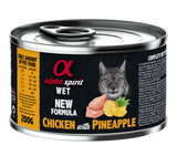 ALIMENTO HÚMIDO DE FRANGO COM ANANÁS PARA GATOS