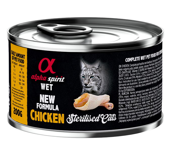 Paté de Pollo para Gatos Esterilizados
