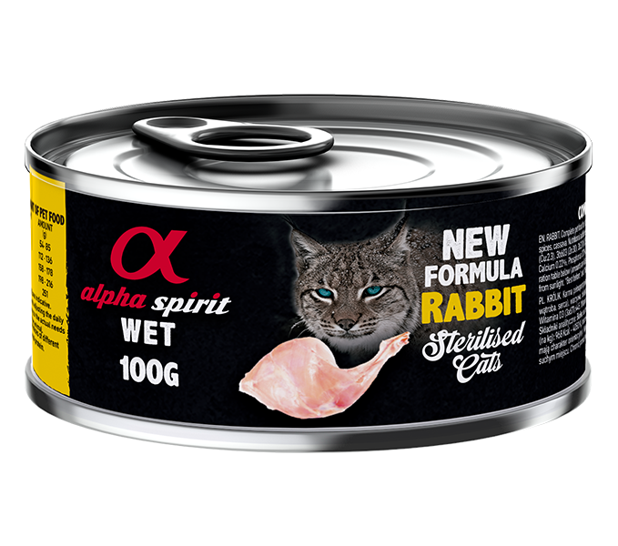 Paté de Conejo para Gatos Esterilizados