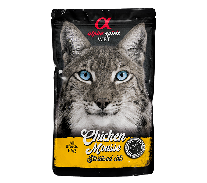 Mousse de Pollo para Gatos Esterilizados