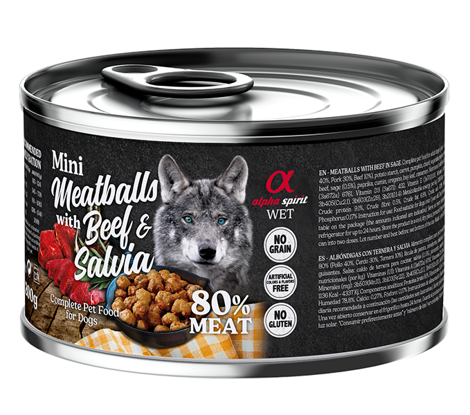 Albóndigas de Ternera y Salvia para Perros