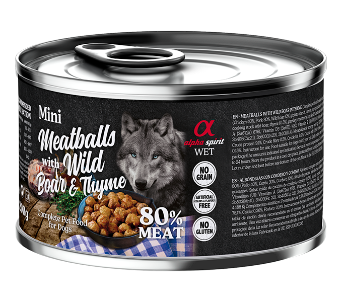 Albóndigas de Jabalí y Tomillo para Perros