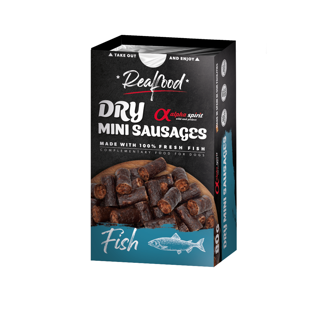 Mini Salchicha Curada de Pescado para Perros