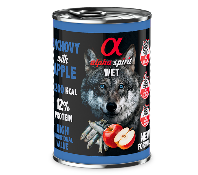 Paté de Boquerón con Manzana Roja para Perros 400gr