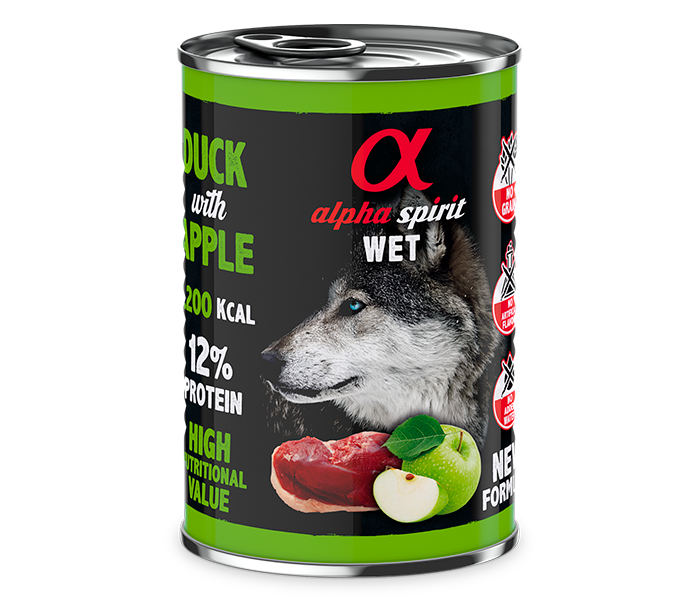 Paté de Pato con Manzana Verde para Perros 400gr