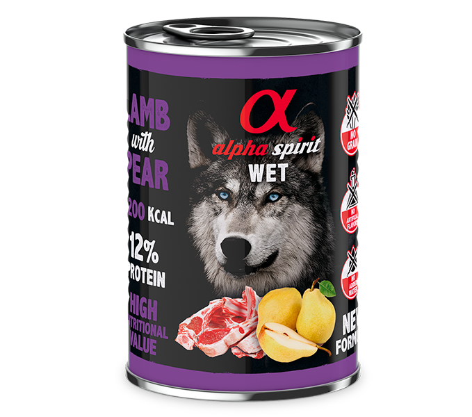 WET LAMB FOOD WITH PEAR