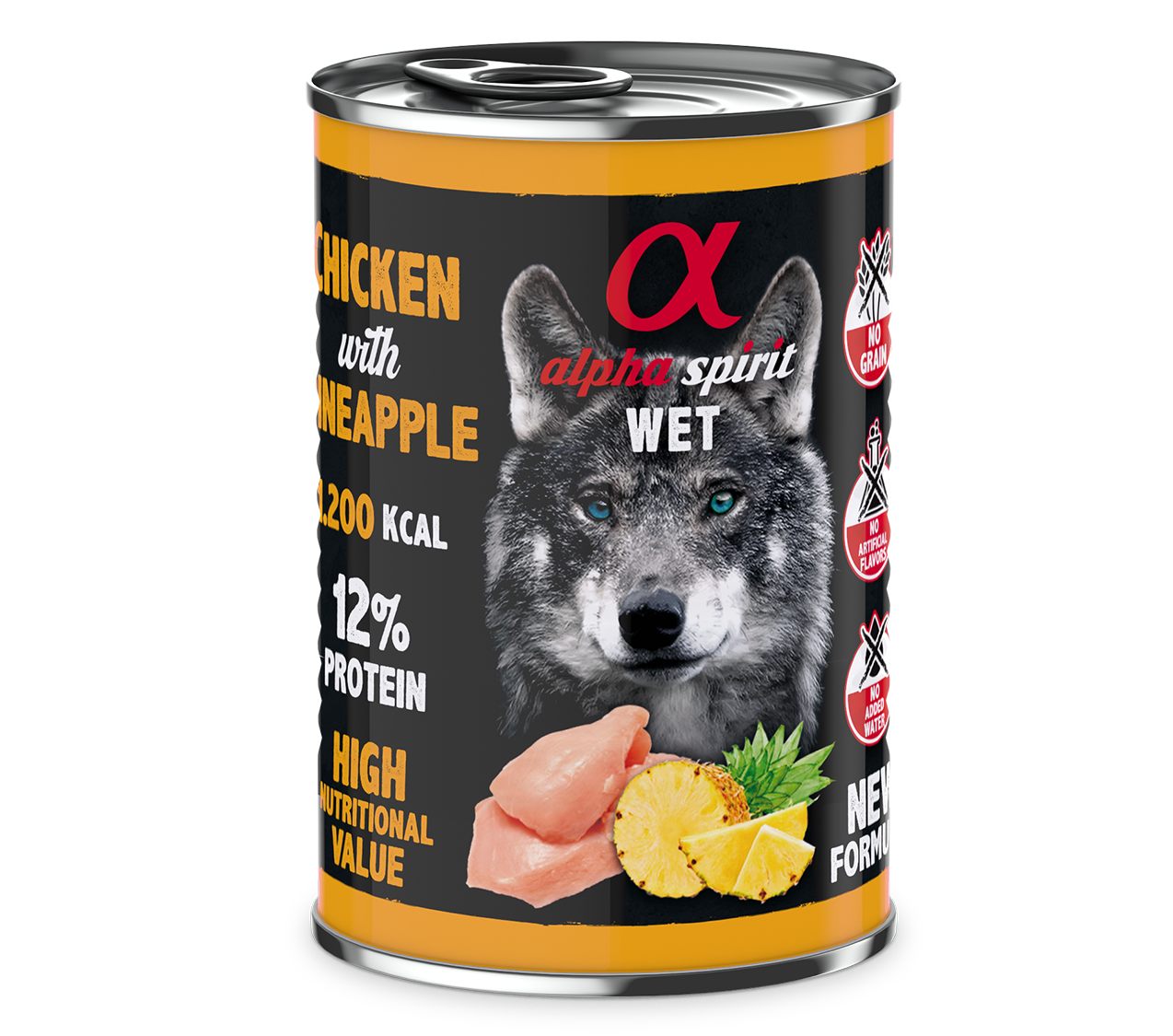 WET CHICKEN FOOD WITH PINEAPPLE